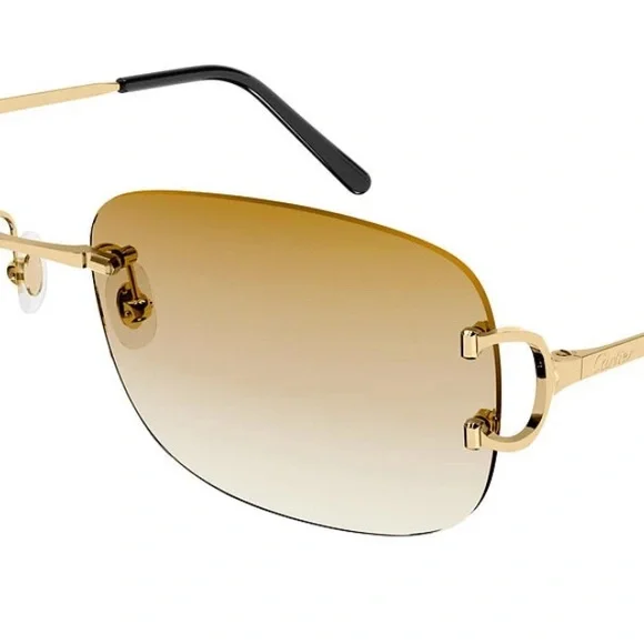 Cartier Gold-Tinted Lenses